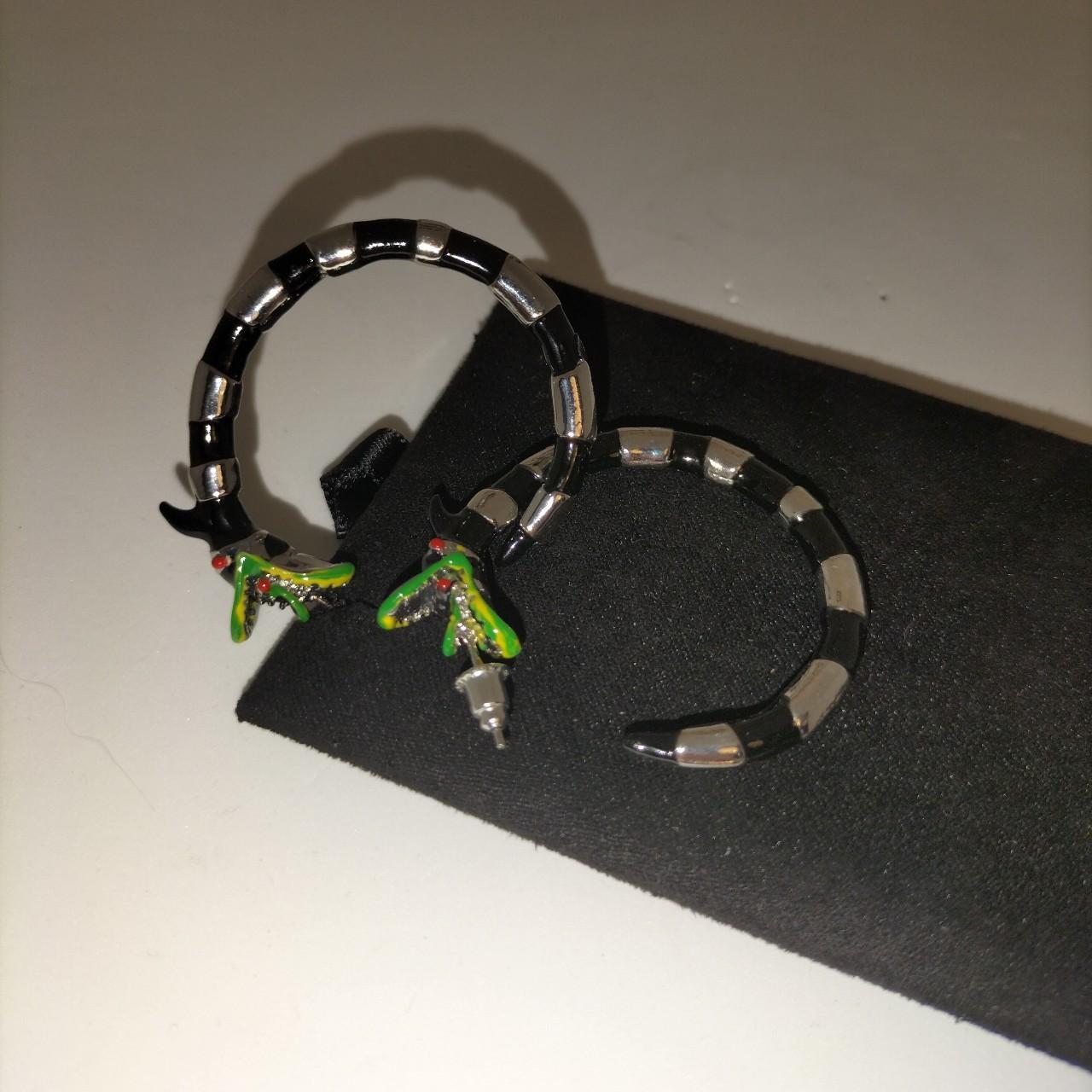 Beetlejuice Sandworm Ohrringe - Gothic Ohrringe Aus Zink Legierung