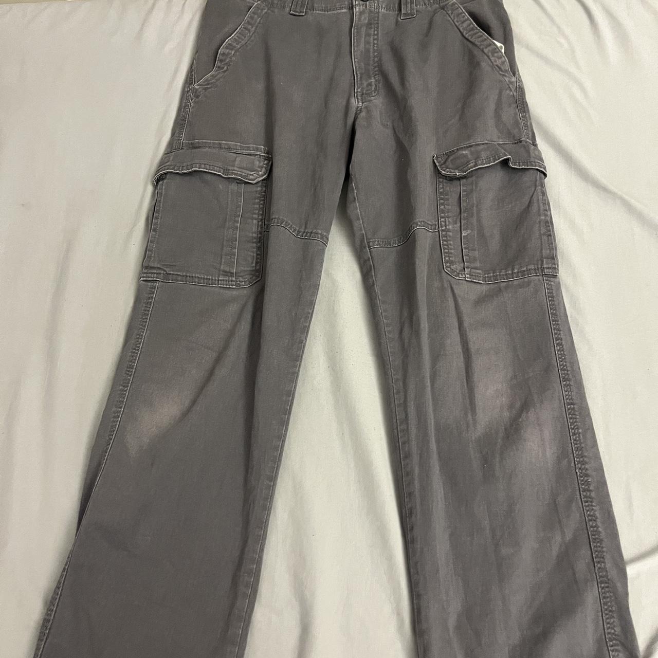 Wrangler Men's Grey and Silver Trousers (2)