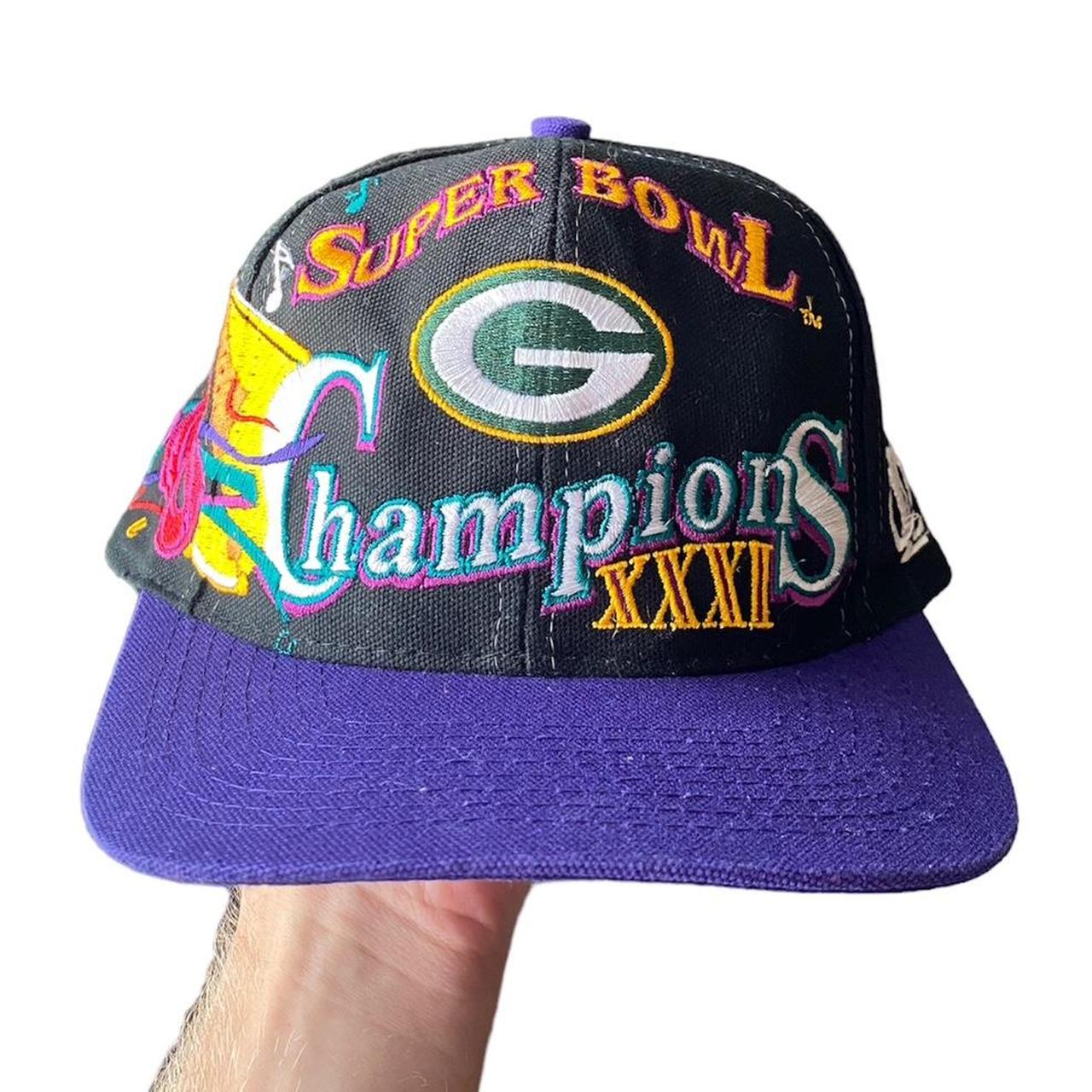 Vintage Green Bay Packers Snapback Hat Super Bowl XXXI Logo