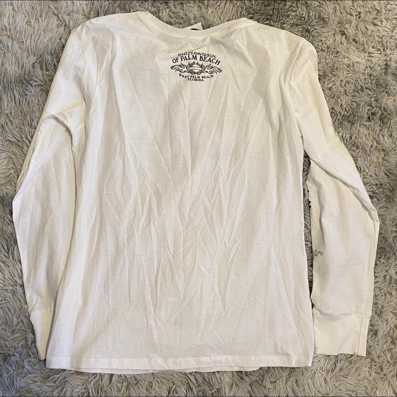 Y2K Harley Davidson long-sleeve top. Not marked but... - Depop