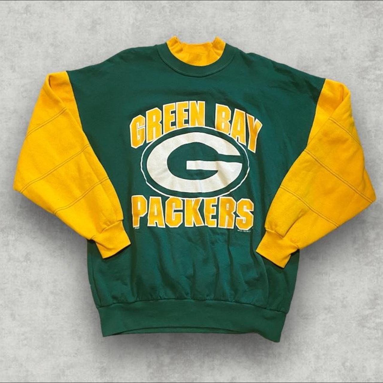 Vintage green bay packers sweat pants Team - Depop