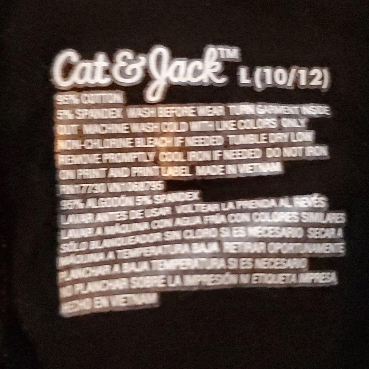 Cat Jack Girls Black Glitter Leggings - Size
