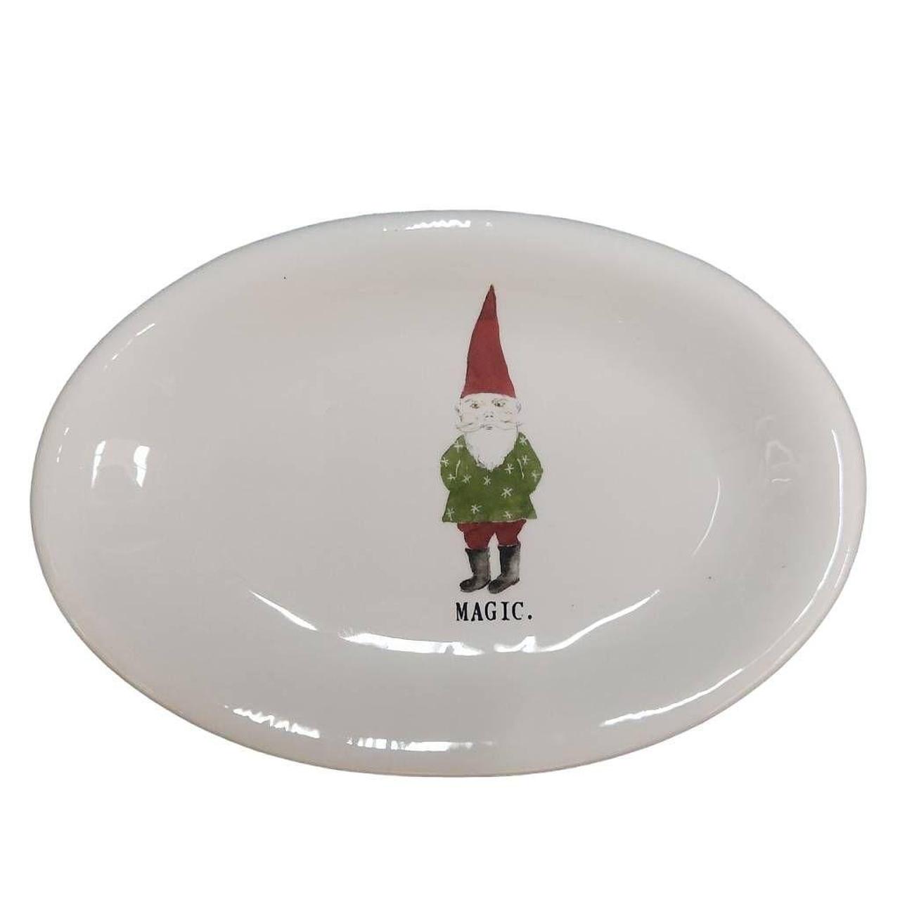 RAE DUNN FARMHOUSE HOME DECOR MAGIC MISCHIEF BAKE PLATE OG GNOME CHRISTMAS good XMAS