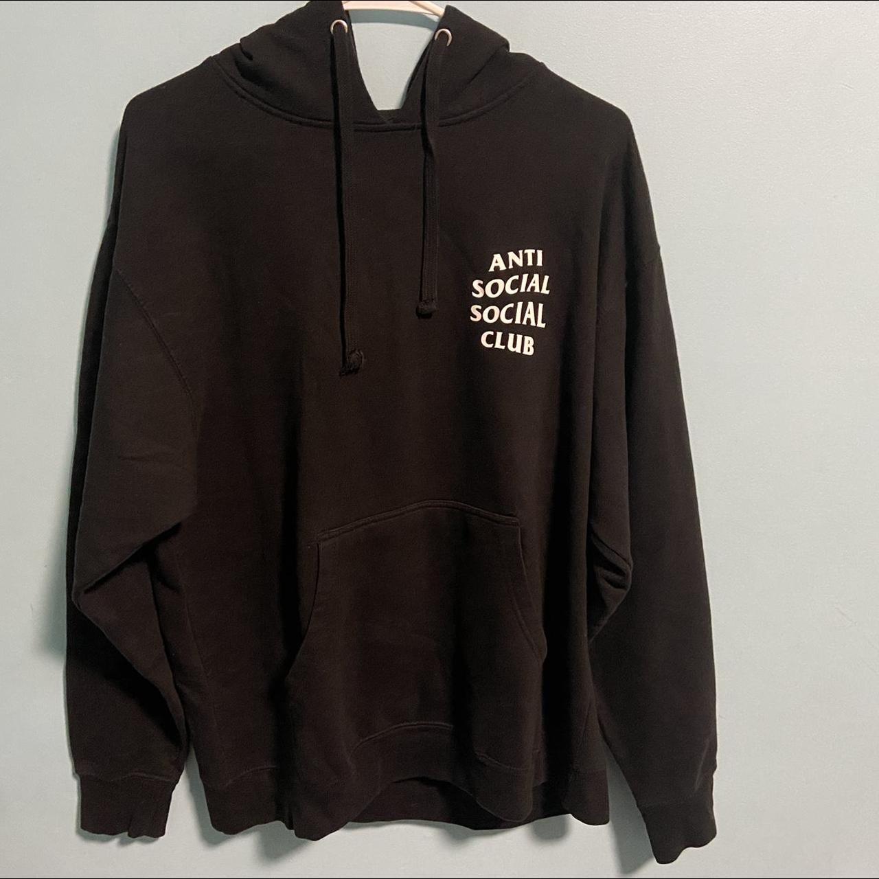 Anti social social club hoodie Size L Lightly Used,... - Depop