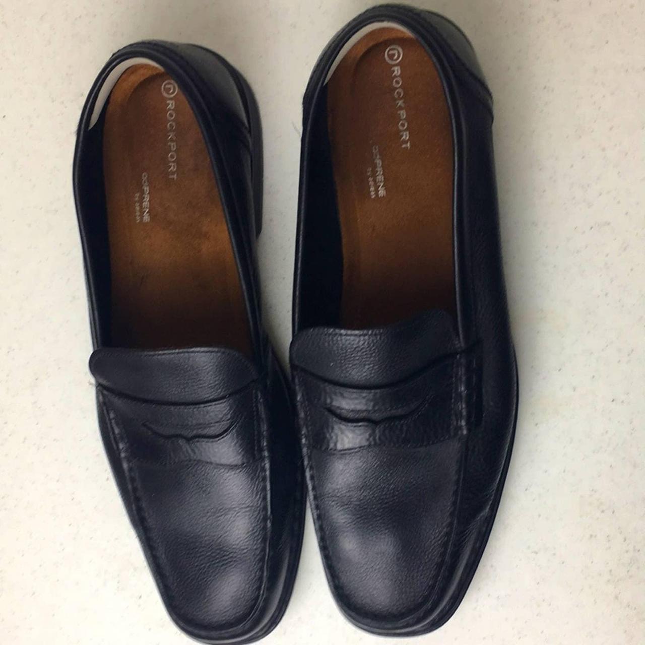 Rockport Men's Black Loafers | Depop