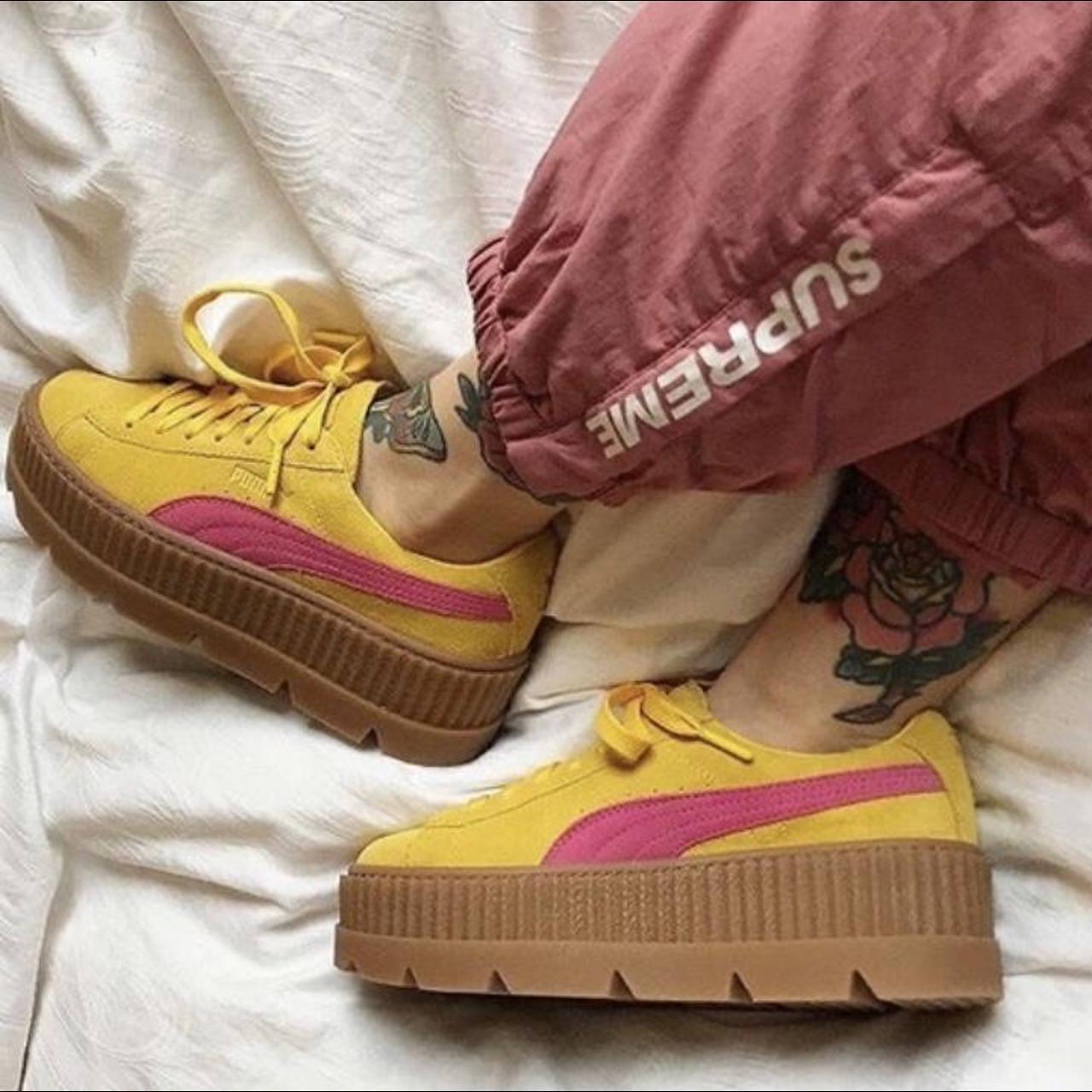 Puma x fenty cheap creepers yellow and pink