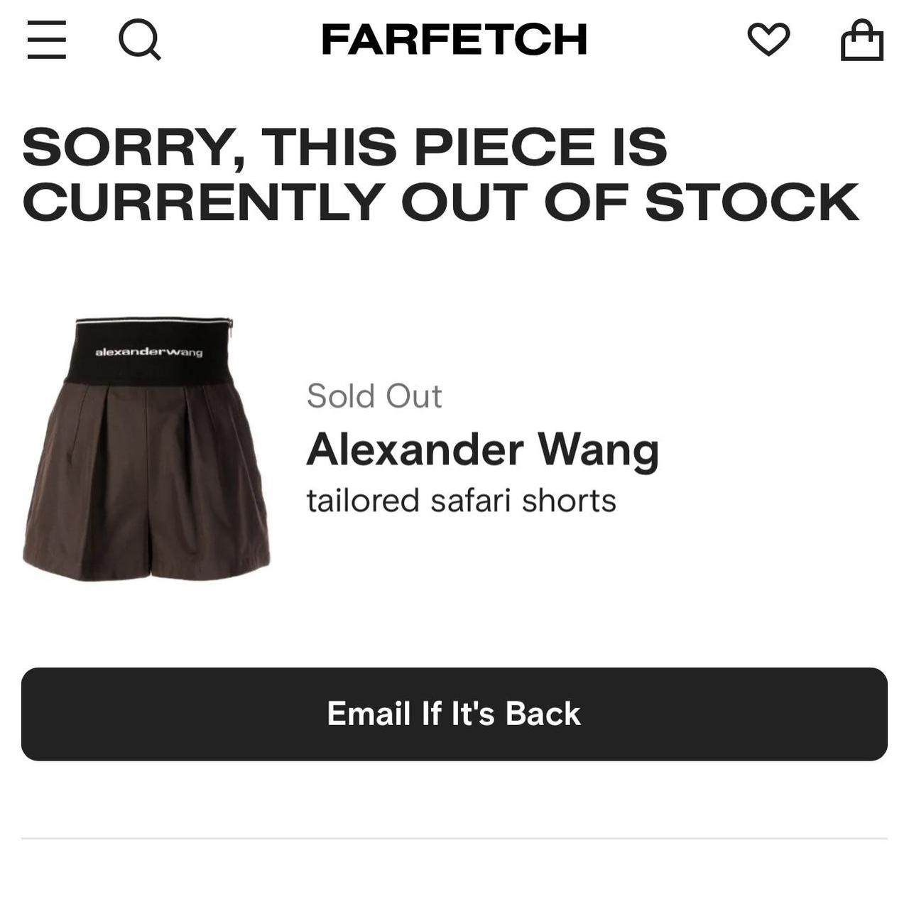 Alexander Wang logo-waistband Leather Shorts - Farfetch