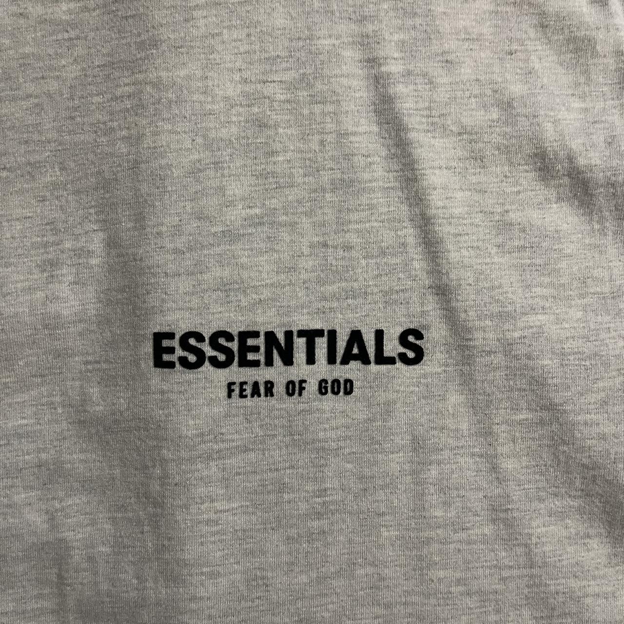 ESSENTIALS LIGHT OATMEAL TEE Large Authentic, bought... - Depop
