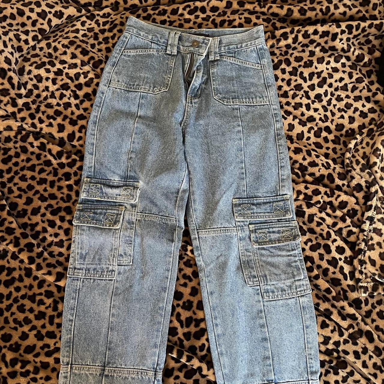 Cargo style jeans Size xs 14in waist across Depop