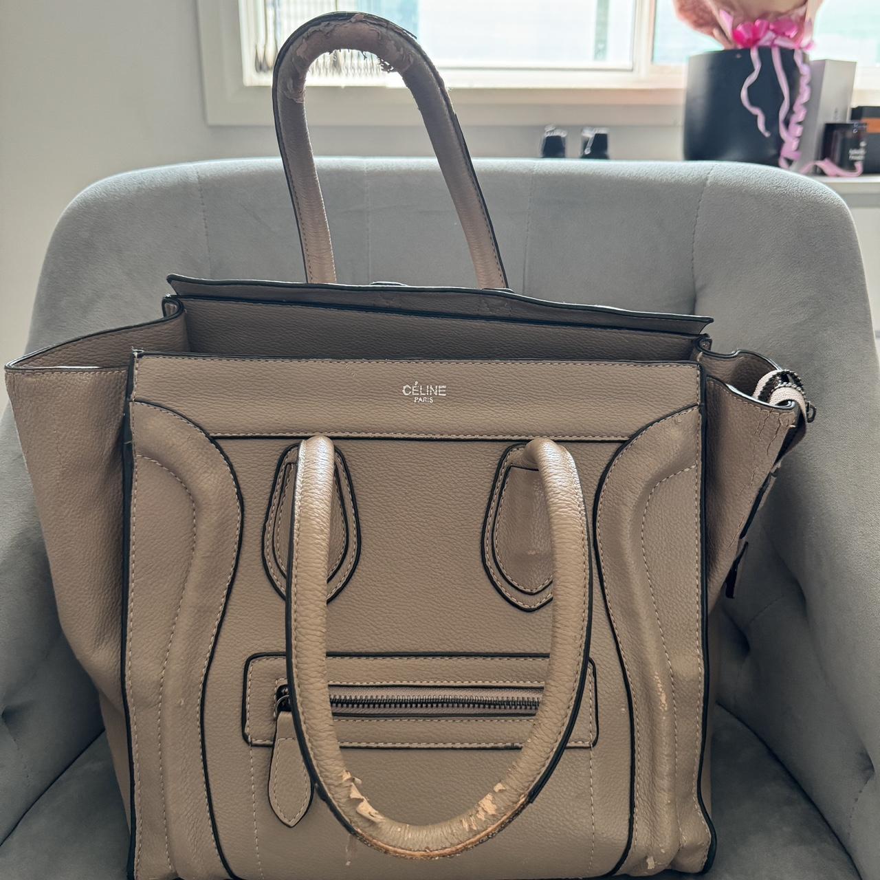 Celine MICRO LUGGAGE HANDBAG IN DRUMMED CALFSKIN I. Depop