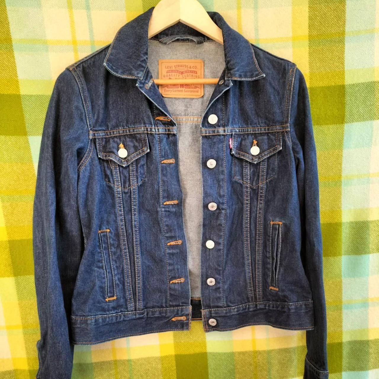 Classic women's vintage dark-wash Levi Strauss denim... - Depop