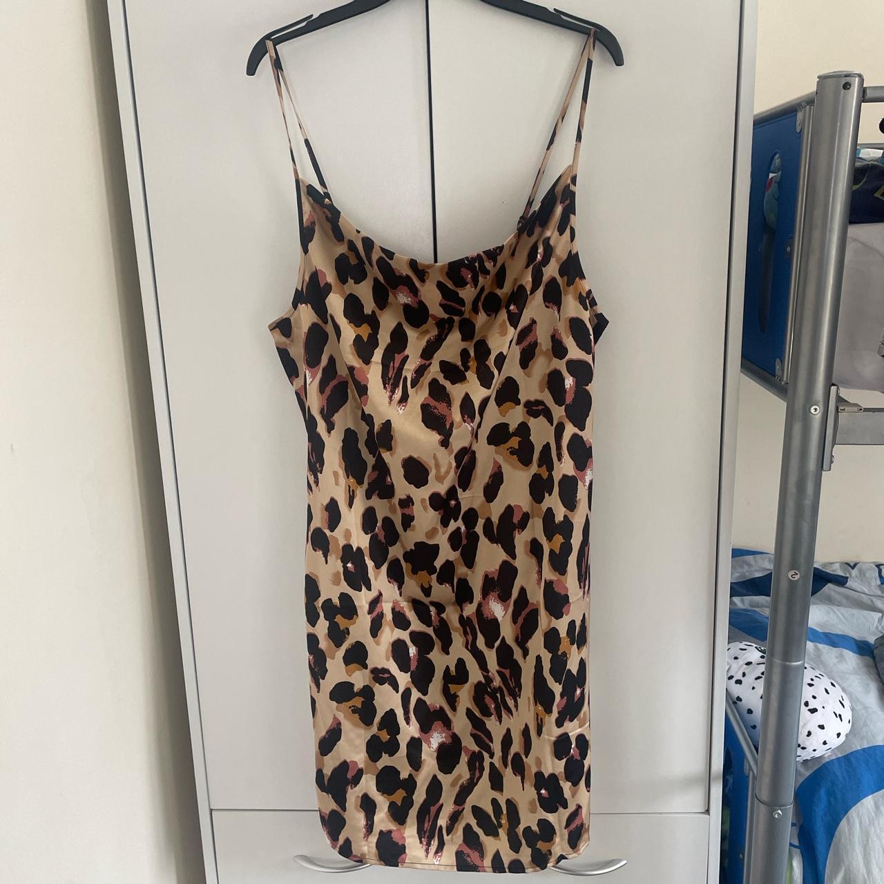 Beautiful Ladies Leopard Print Dress with adjustable... - Depop