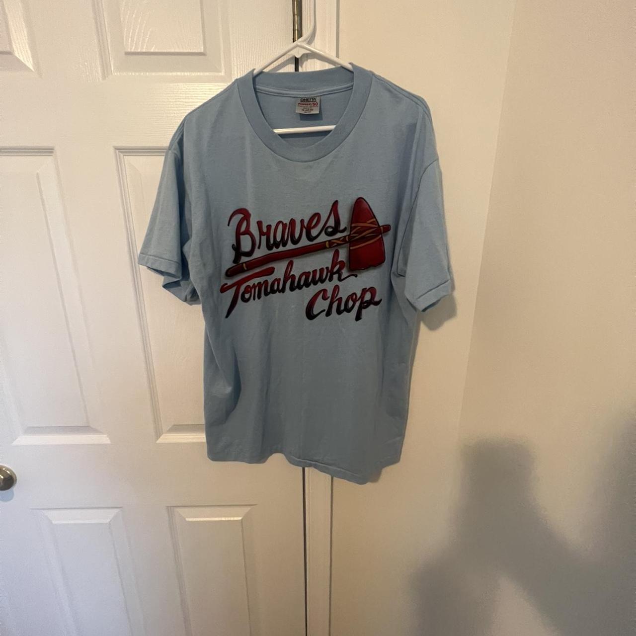 Vintage Atlanta Braves Tomahawk Chop Shirt XL -Salem