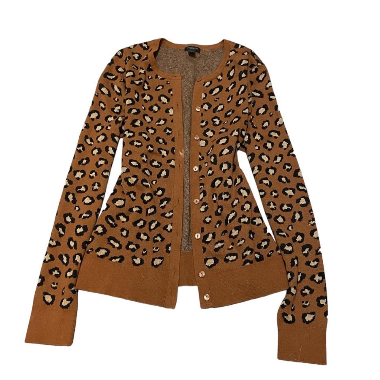 Ann taylor hot sale leopard cardigan