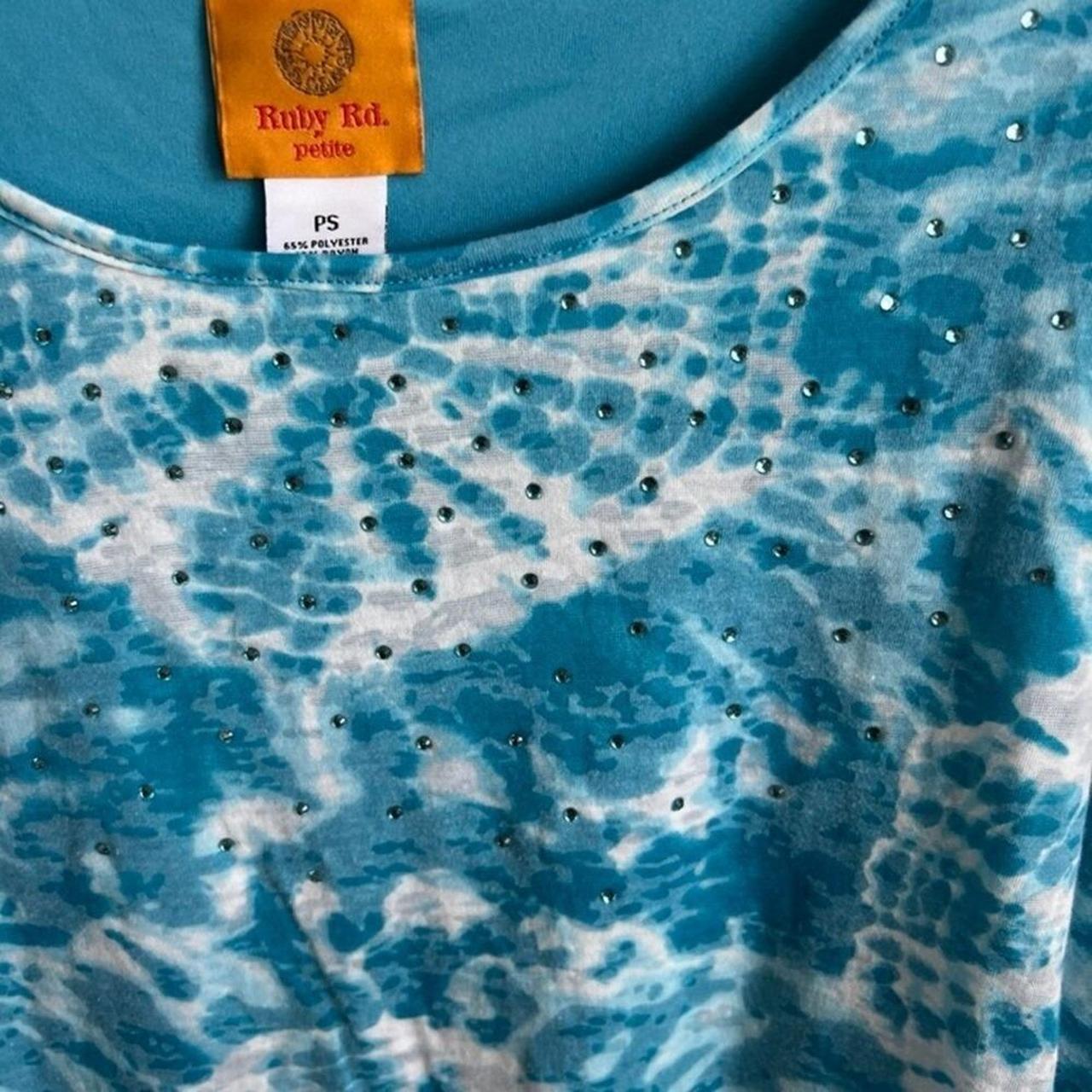 Ruby Rd. Women's Blouse - Blue/White - 4 – Ruby R… - image 3