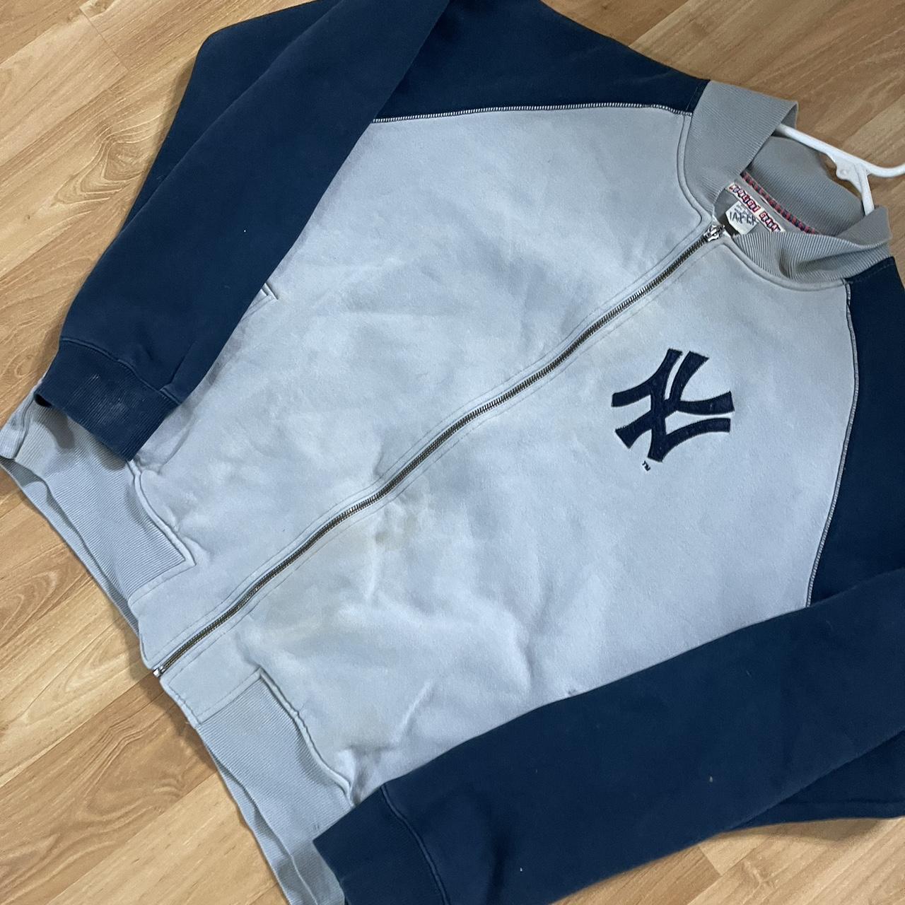 Vintage New York Yankees Sweatshirt! MLB zip up - Depop