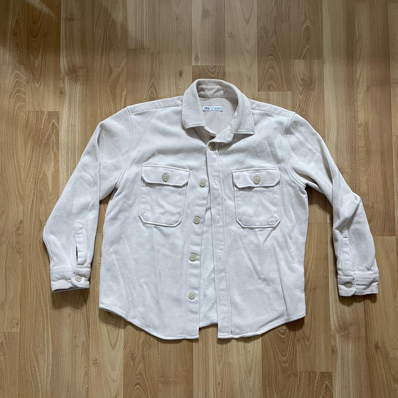Essential Cream Zara Shacket! Cream Zara Jacket!... Depop