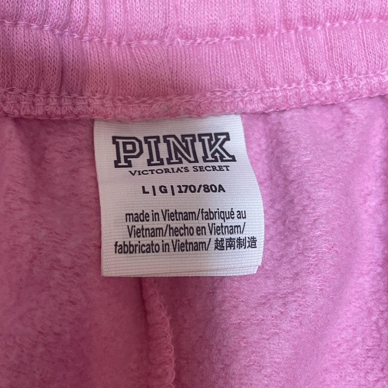 Large PINK Victoria secret shorts I have only worn... - Depop