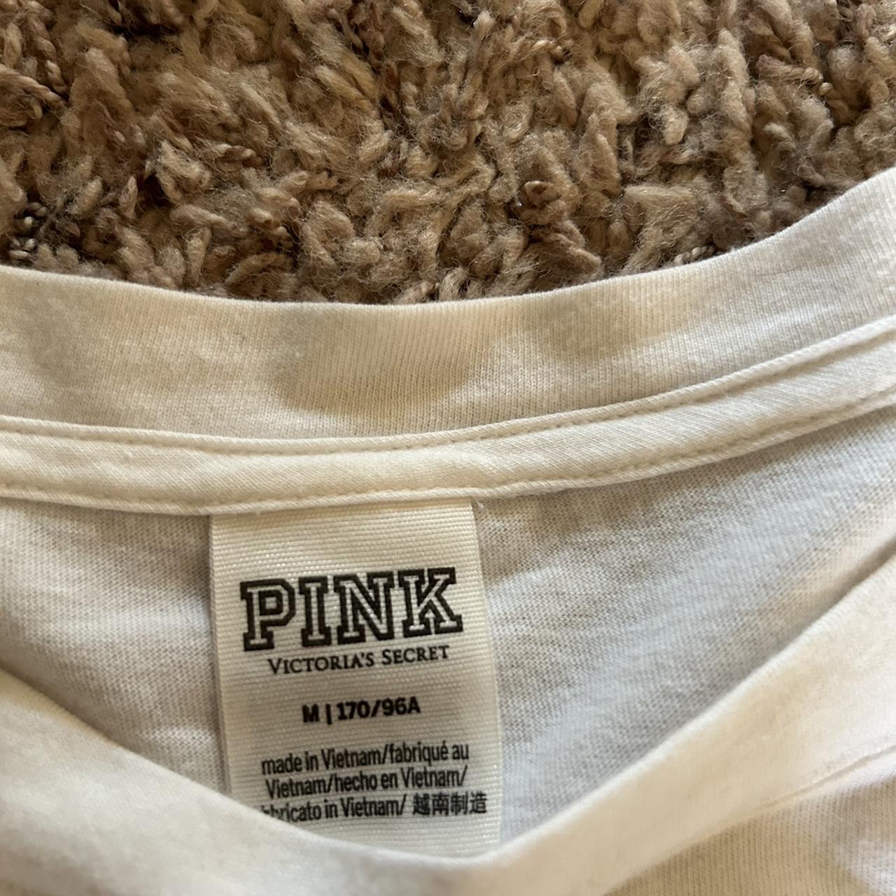 2 victoria’s secret pink tops both size medium in... - Depop