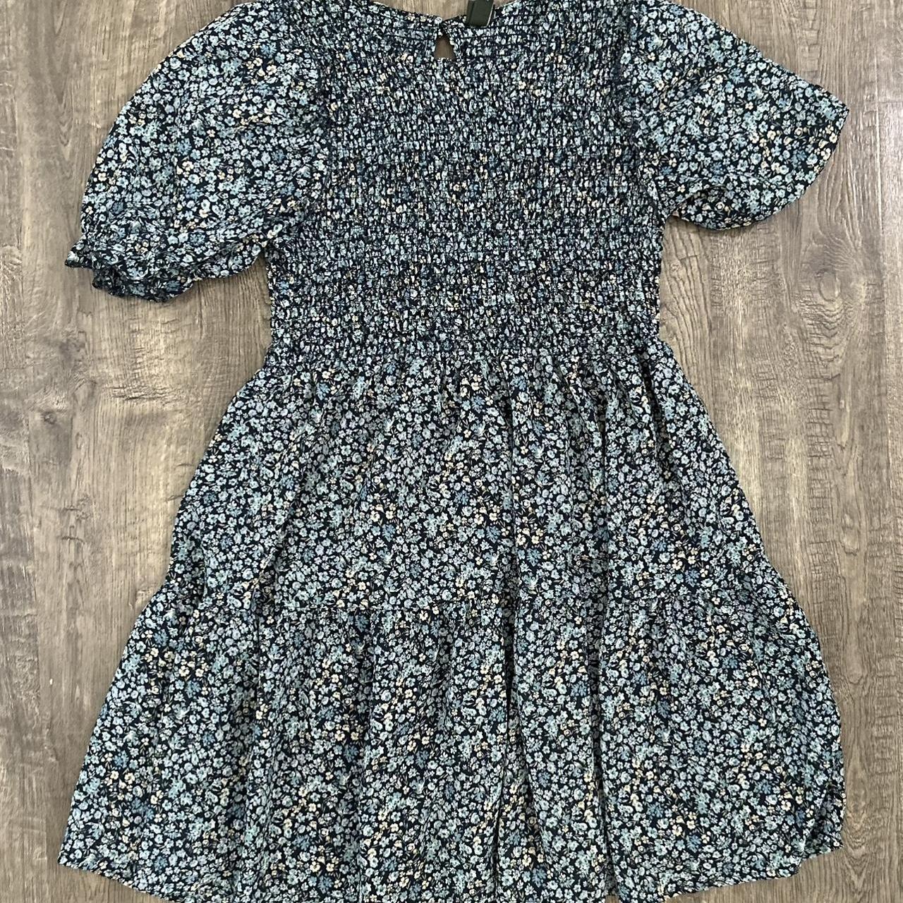 Target Wild fable Blue floral dress - Depop