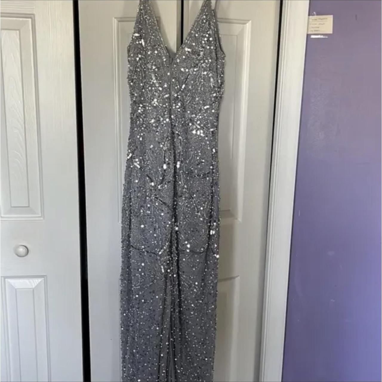 Beauut Women's Grey and Silver Dress (3)