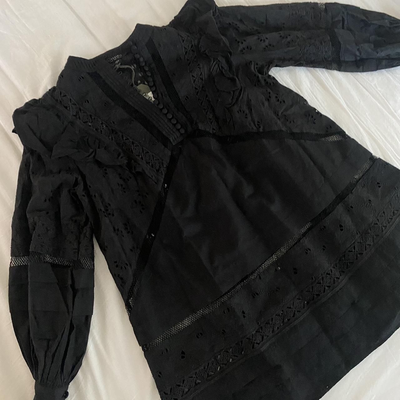 AllSaints Women's Black Dress | Depop