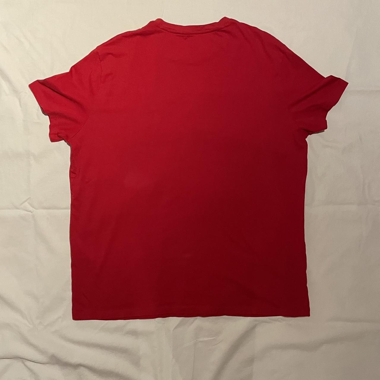 Armani Exchange Men's Red Tshirt Depop