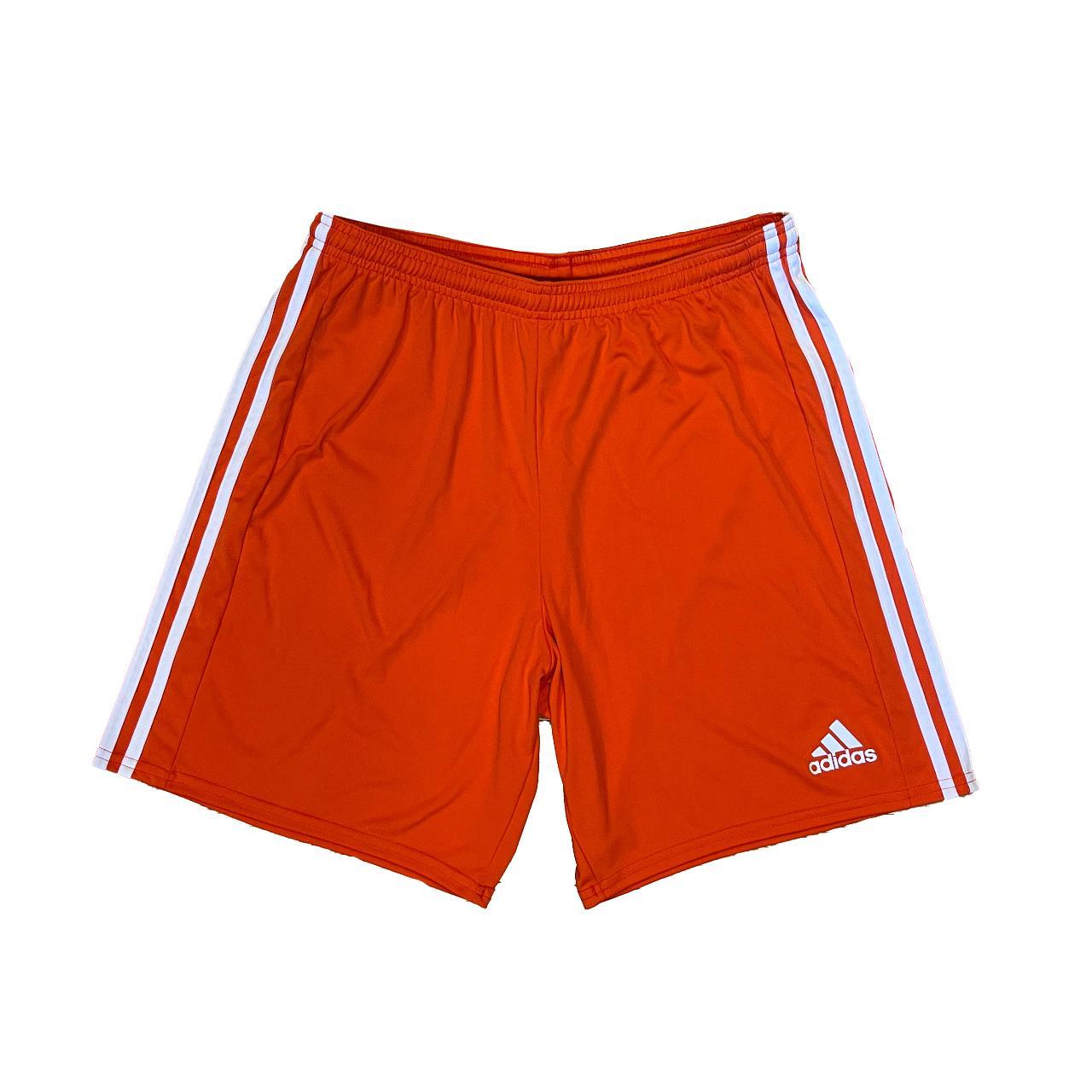 Orange adidas hot sale soccer shorts