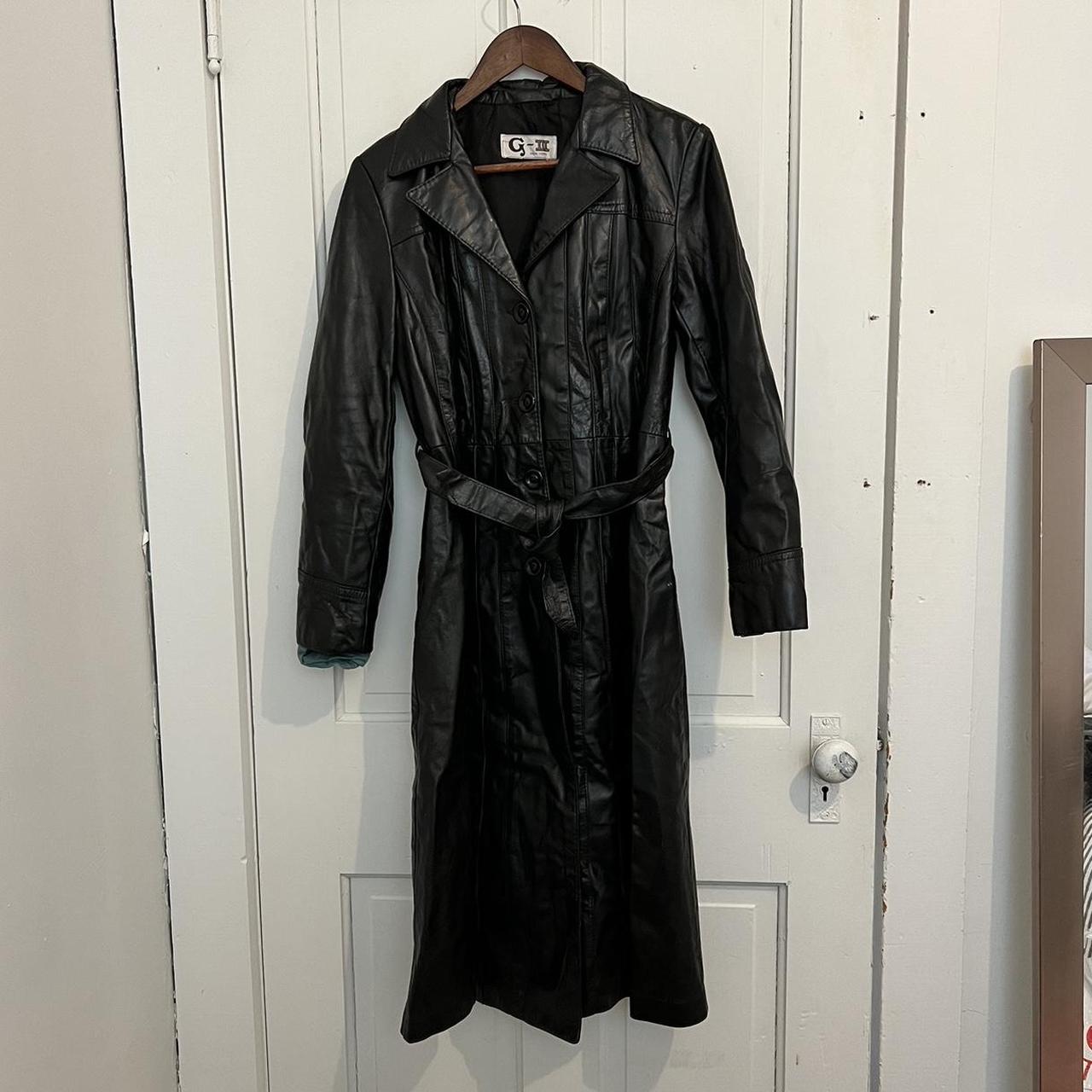 G iii leather trench coat hotsell