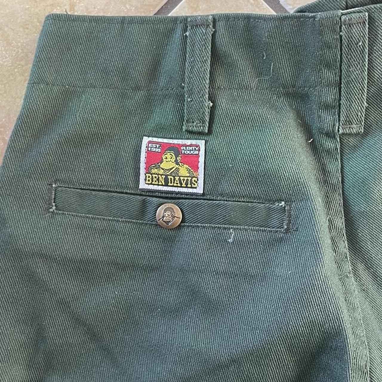 Ben Davis Men's Green Trousers Depop
