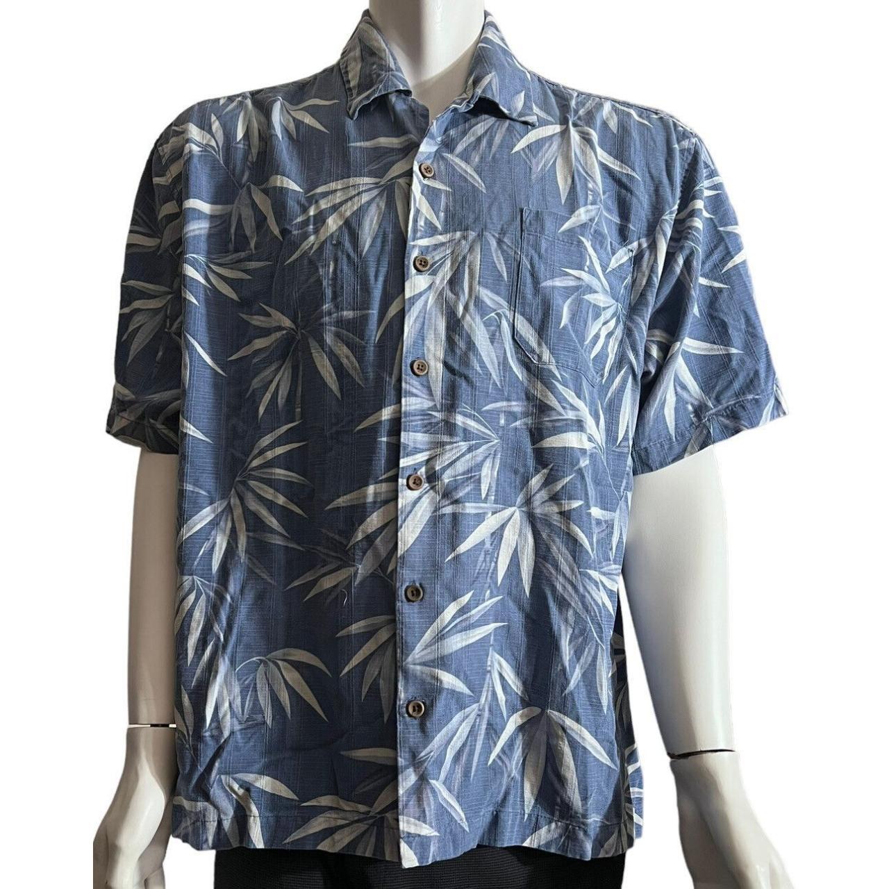 Jamaica Jaxx Hawaiian Shirt Adult XL Blue Silk... - Depop
