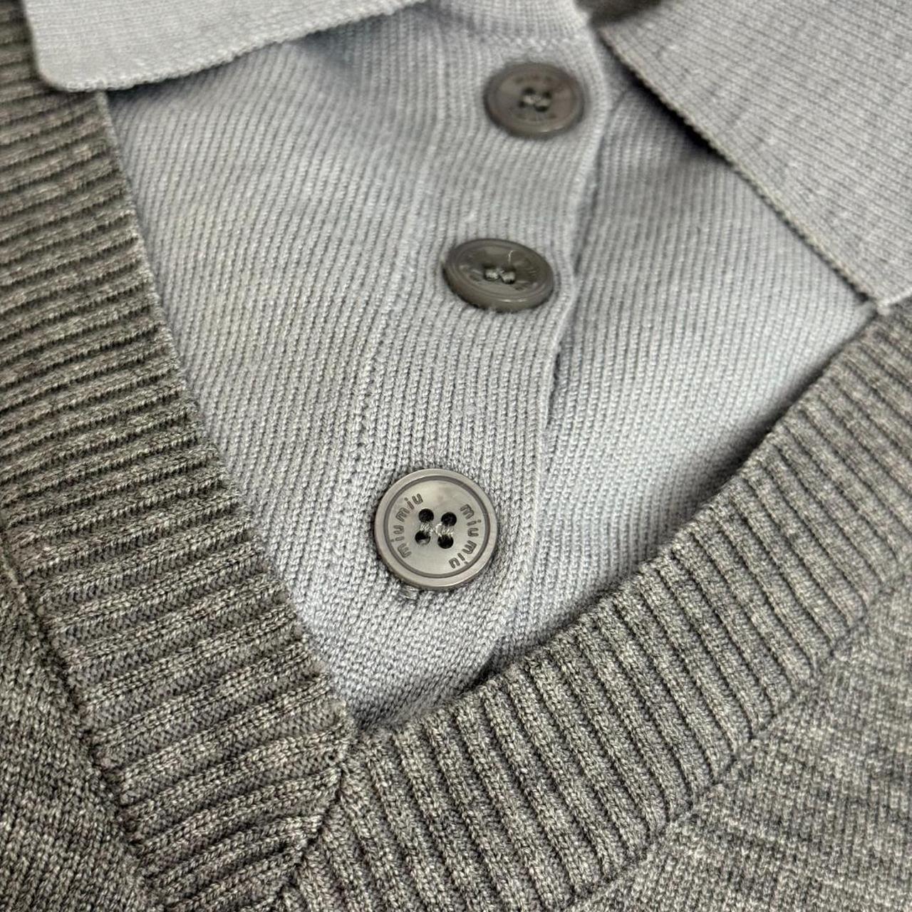 Miu Miu Women's Sweater - Grey - L – Miu Miu Grey… - image 7