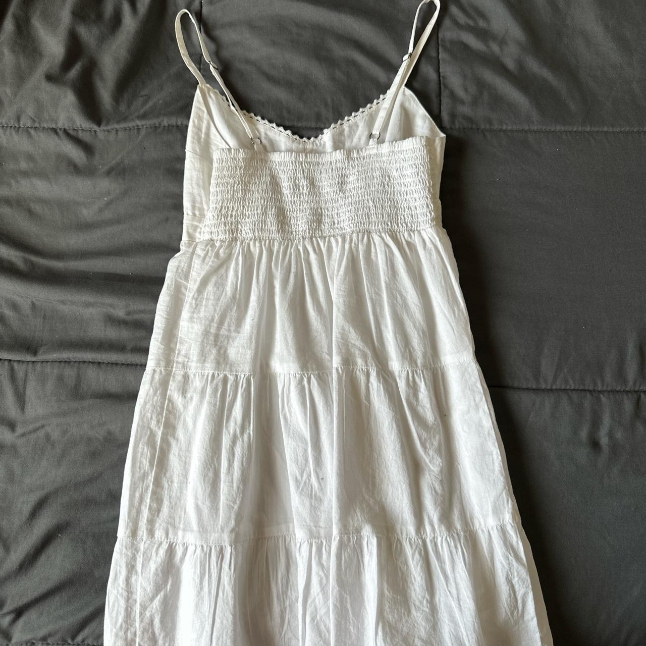 Hollister babydoll white dress. size xs #dress... - Depop