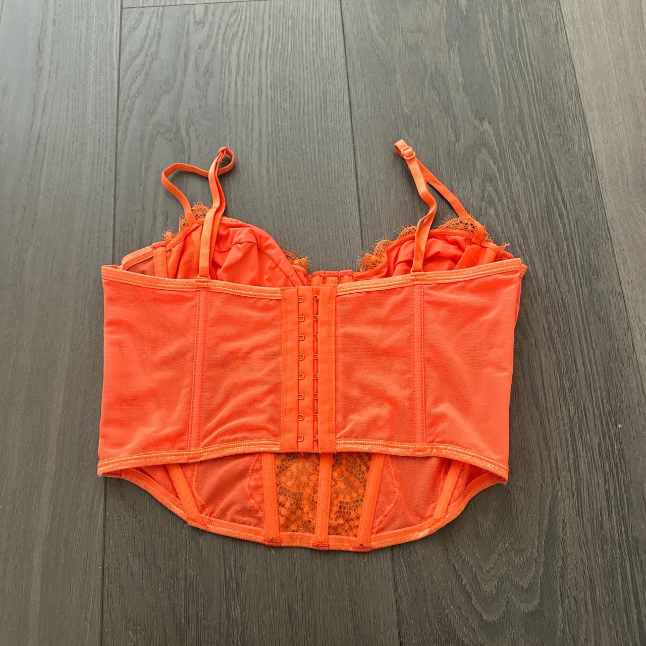 Glassons Orange Corset Top Worn Once Size Depop 2529