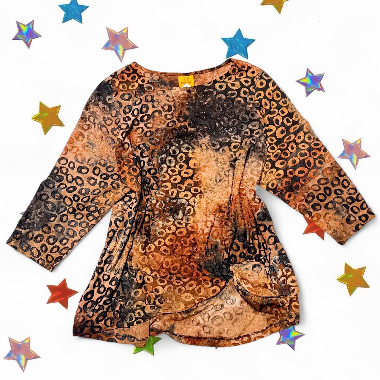 Ruby Rd. Women's Blouse - Brown/Multi - XXL – Rub… - image 1