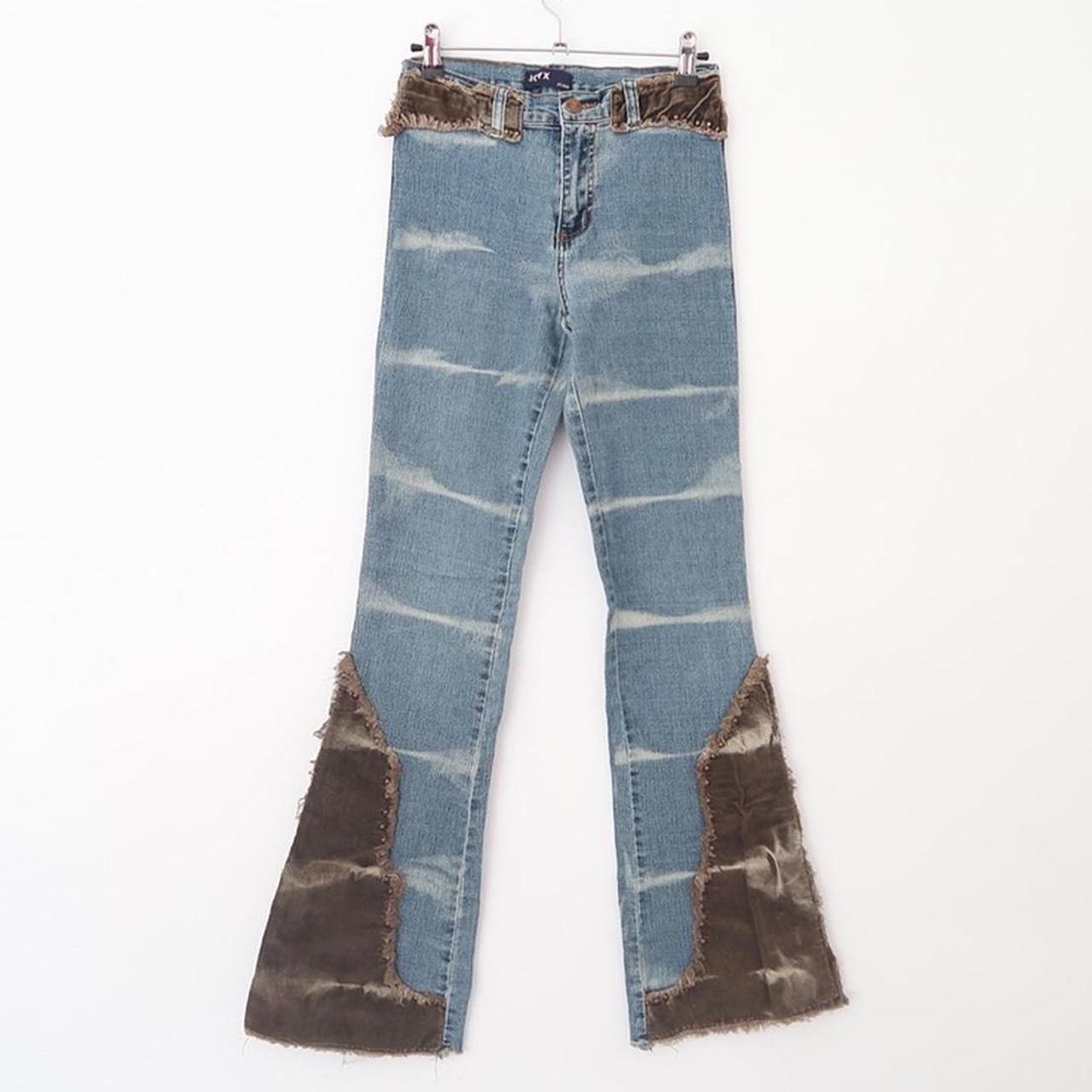 Women's Blue and Brown Jeans Depop