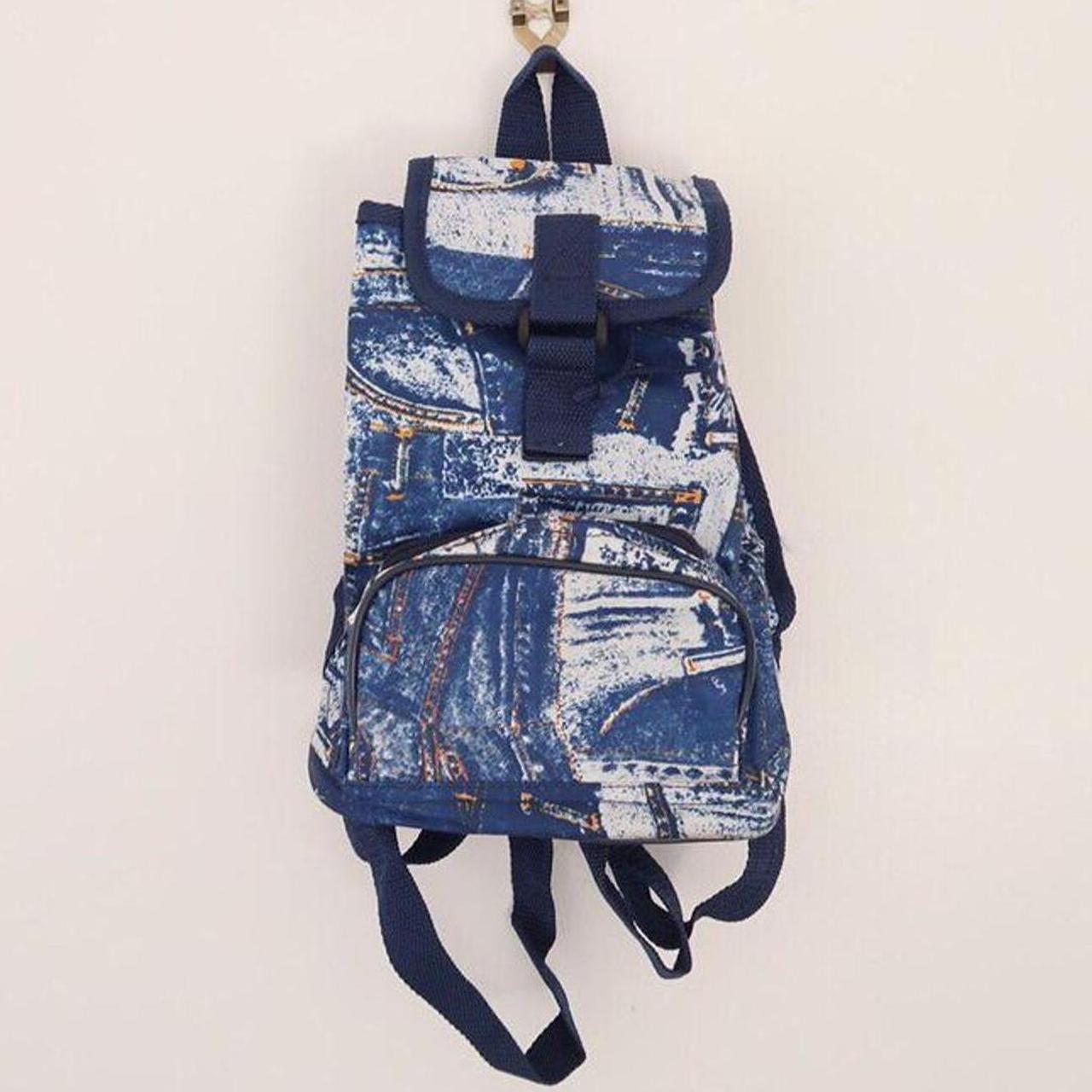 Mini clearance jean backpack