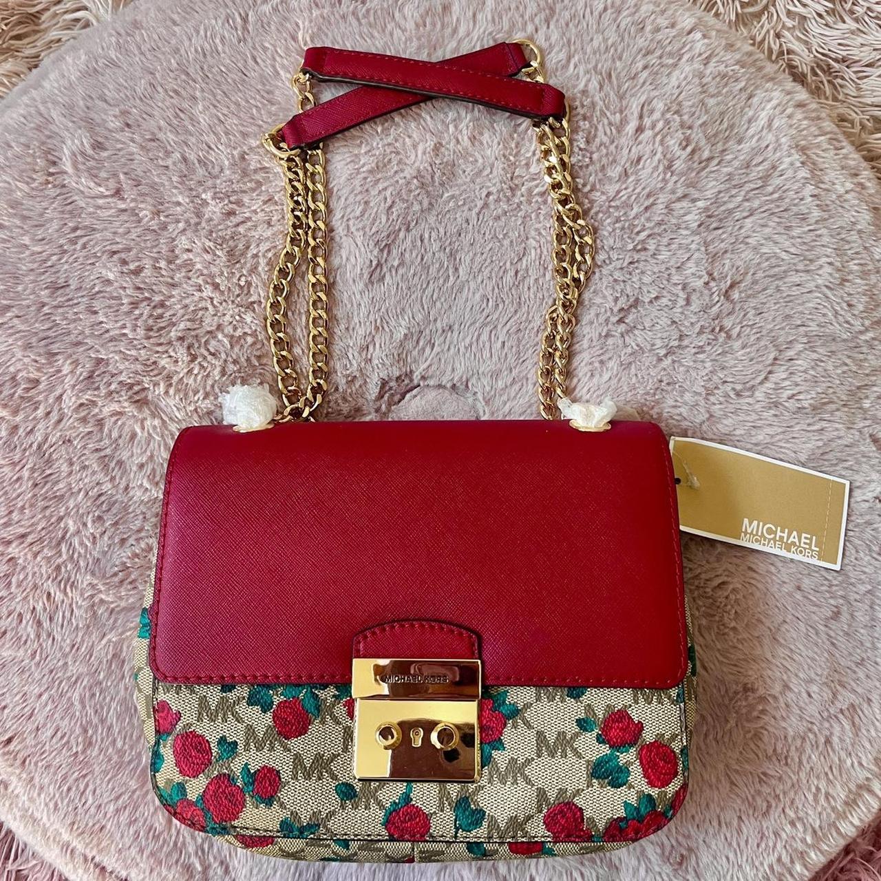 Michael Kors, Red Leather Crossbody Bag - New with tags!