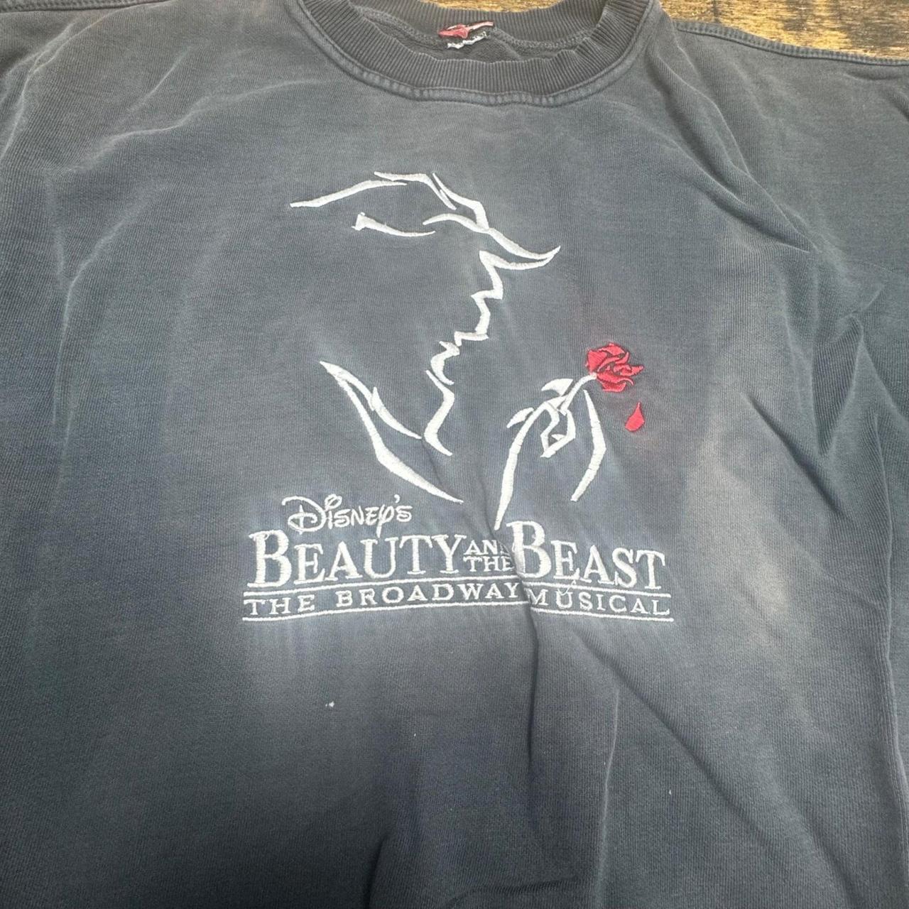 Vintage Men's Sweatshirt - Grey/Black - XL – Disn… - image 2