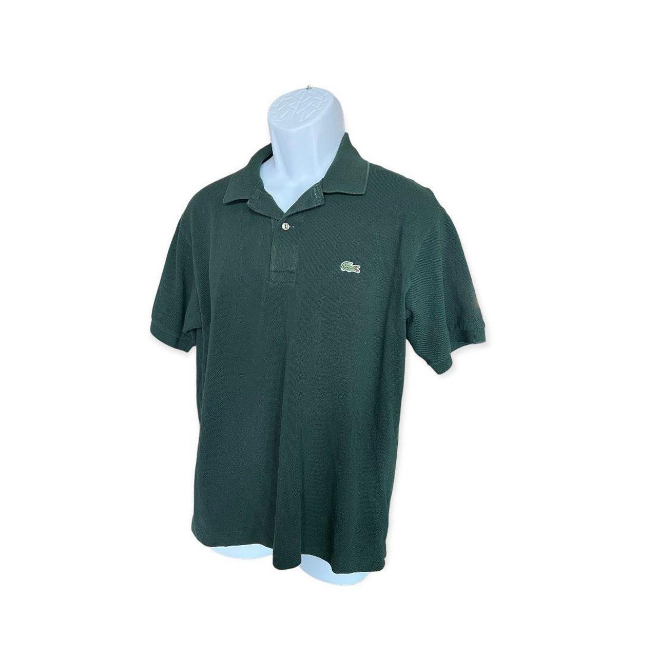 Mens Lacoste Hunter Green Classic Fit Pique Polo... - Depop