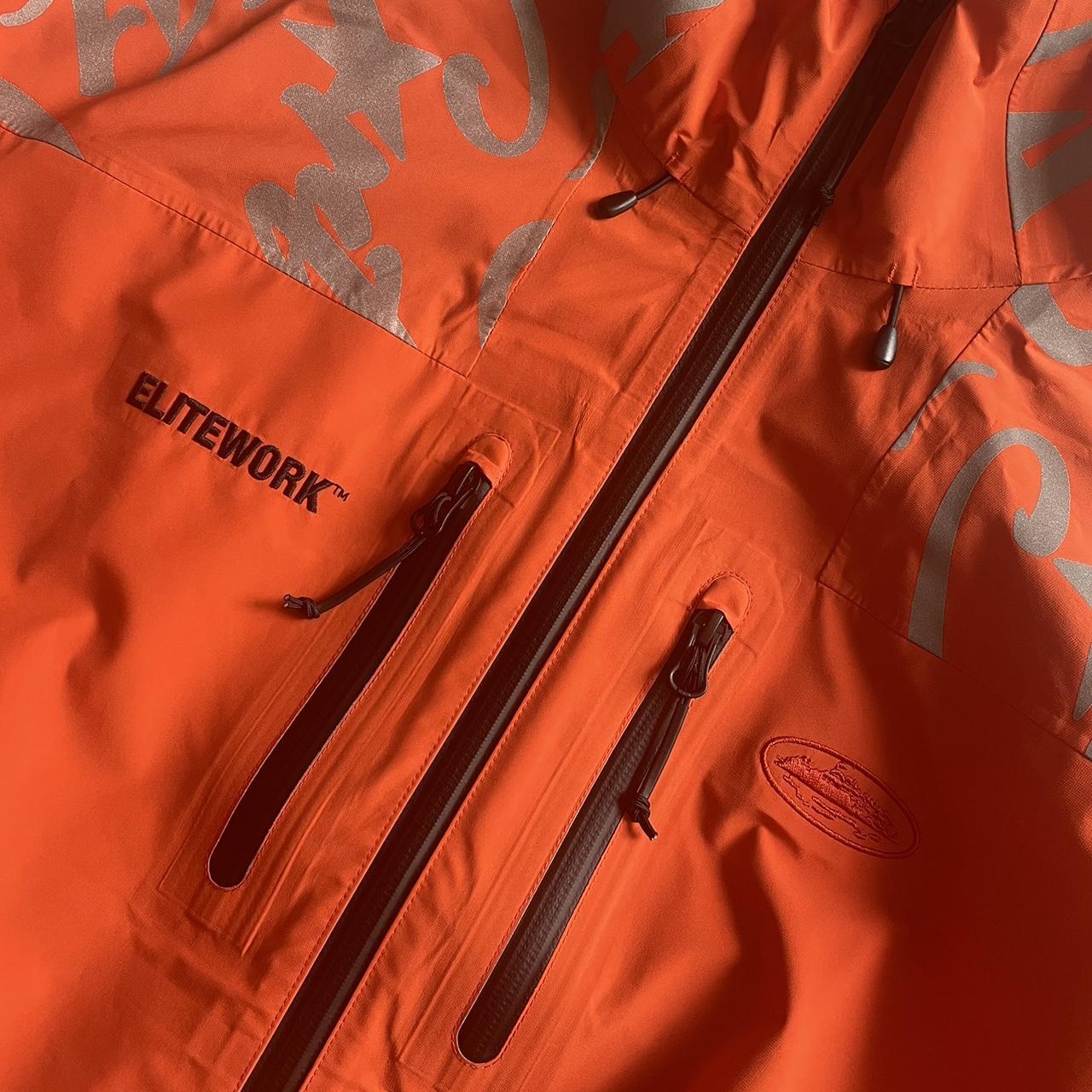 Chaqueta Corteiz Elitework Impermeable Para Hombre - Naranja, Estilo Urbano