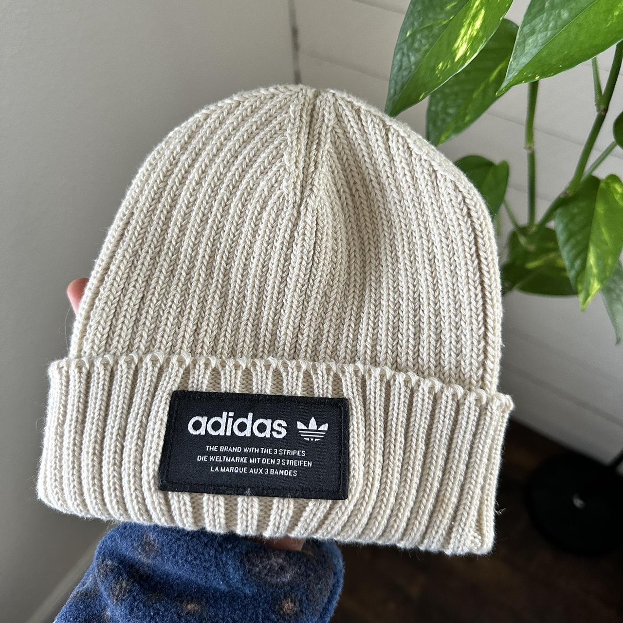 Adidas Men's Cream Hat Depop