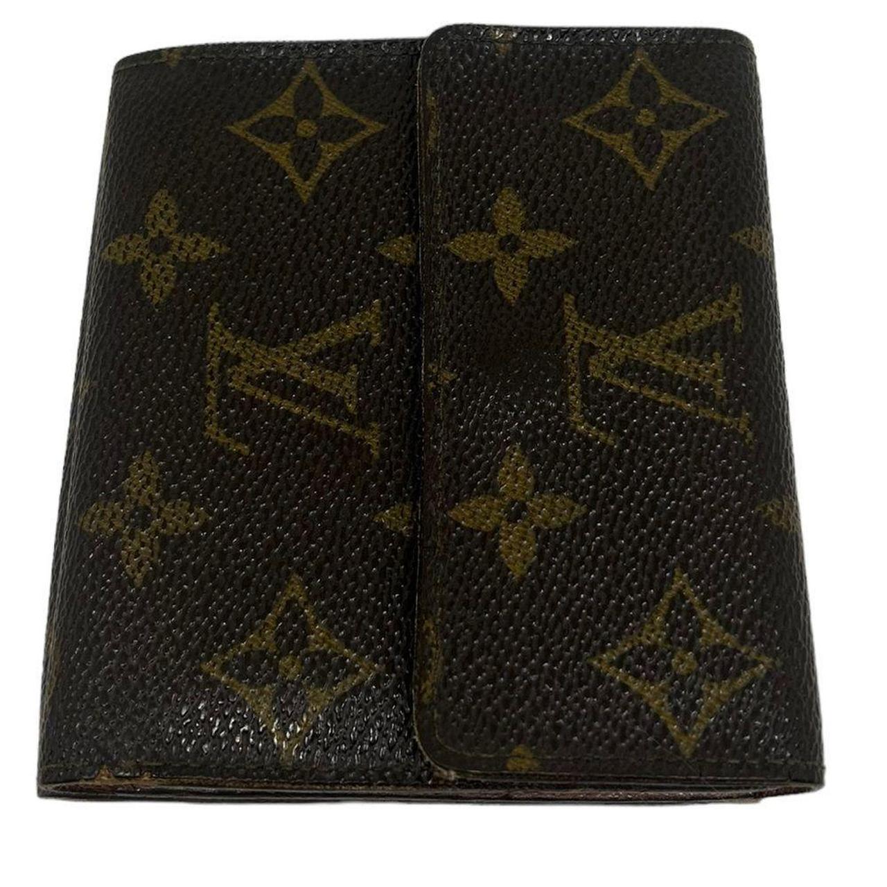 Louis Vuitton Double Card Holder Monogram Brown - - Depop