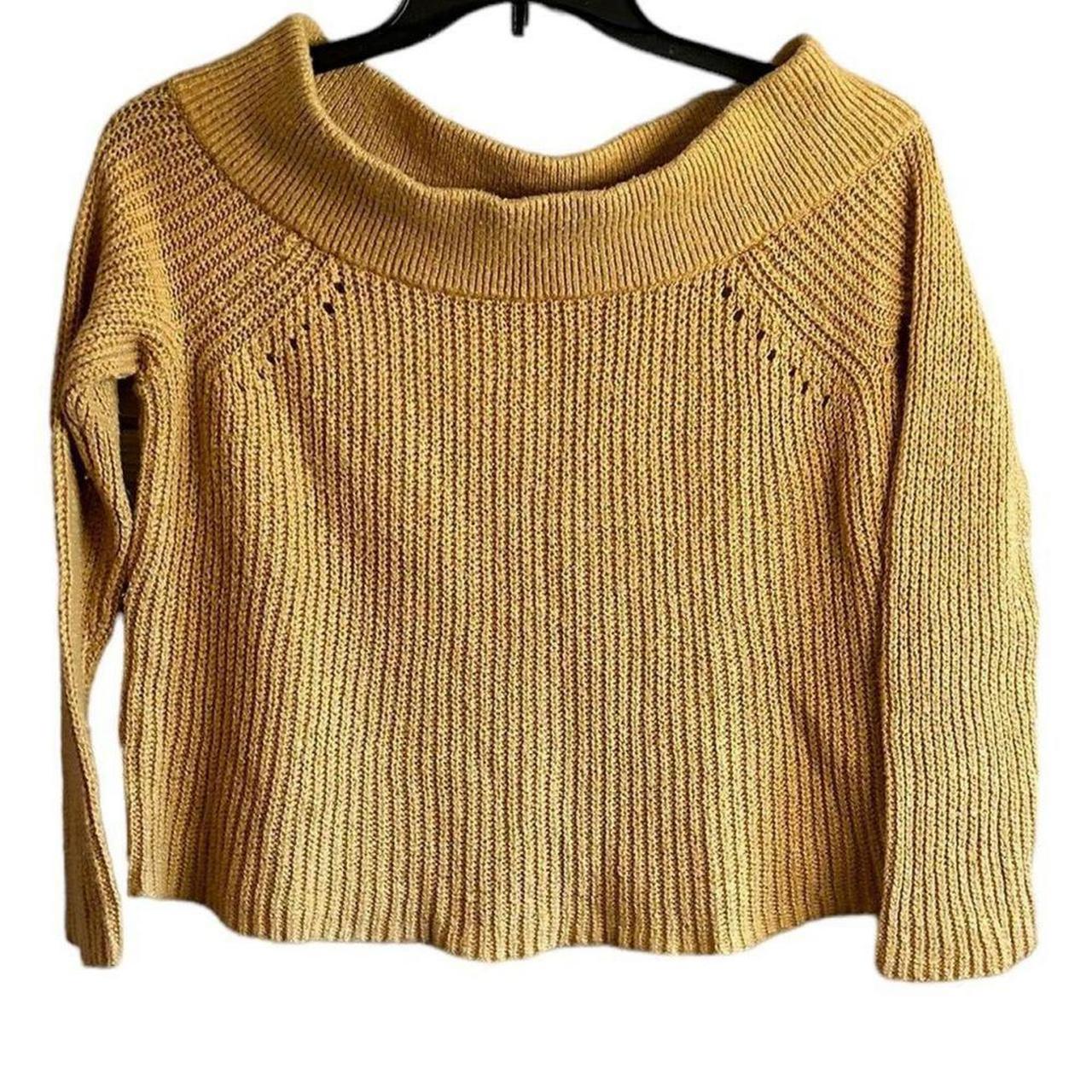 Off shoulder yellow on sale sweater