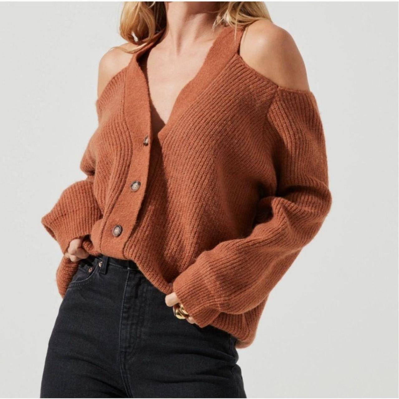 Cold shoulder cardigan new arrivals