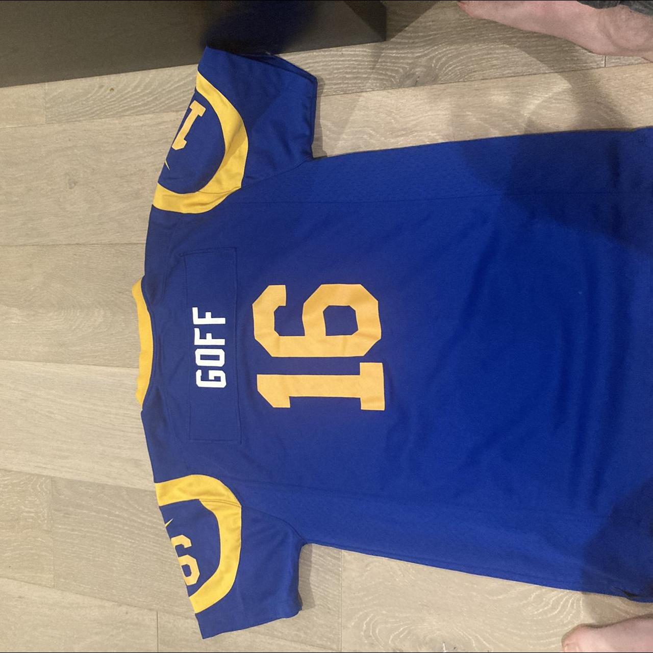 Nike Jersey Jared Goff Los Angeles Rams #16. size - Depop