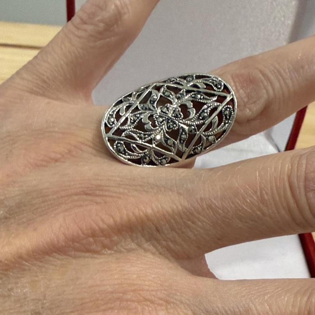 Women's Ring - Silver – Peruvian Silver Adjustabl… - image 3