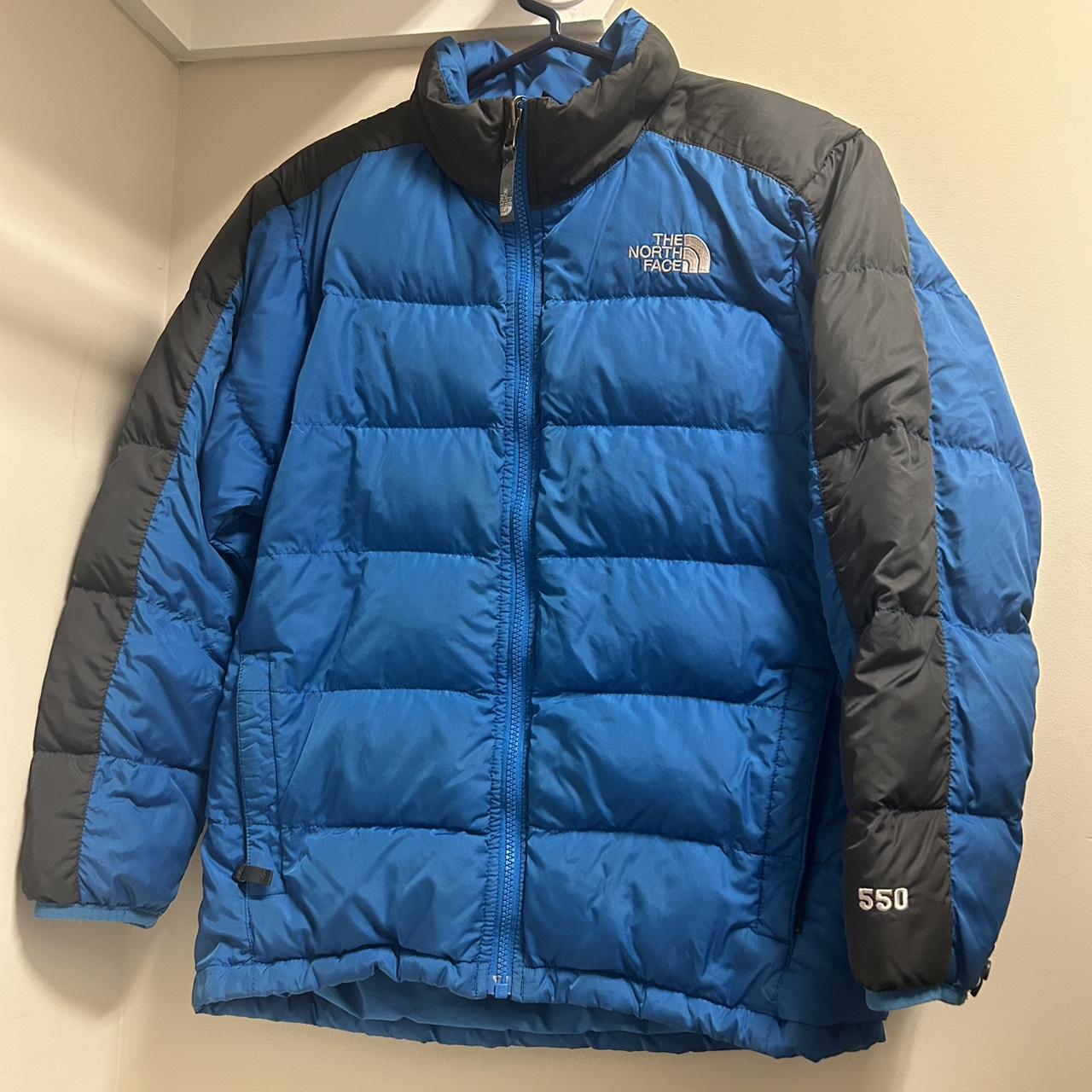 The North Face Men's Blue and Grey Jacket | Depop