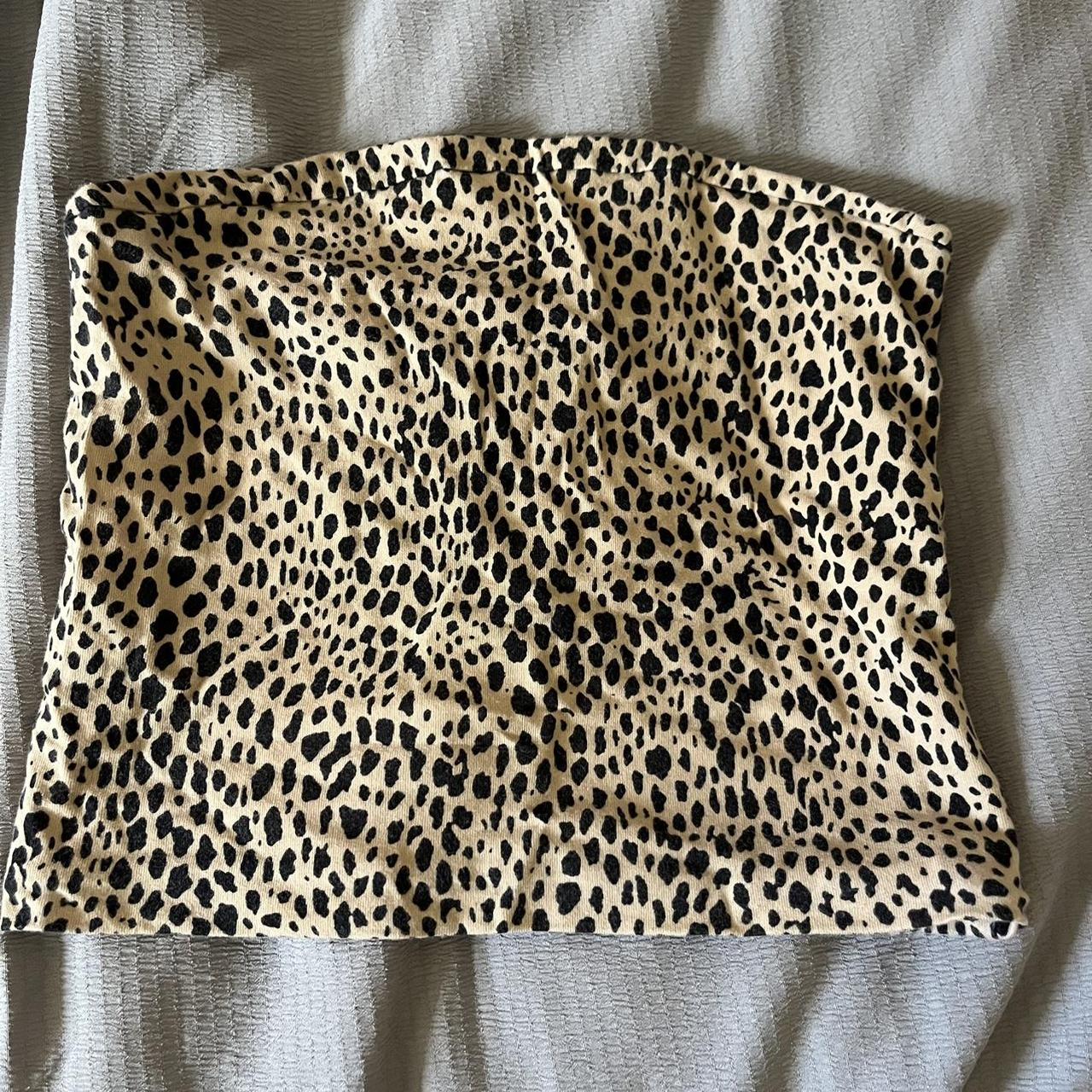 brandy melville cheetah print jenny tube top. no... - Depop