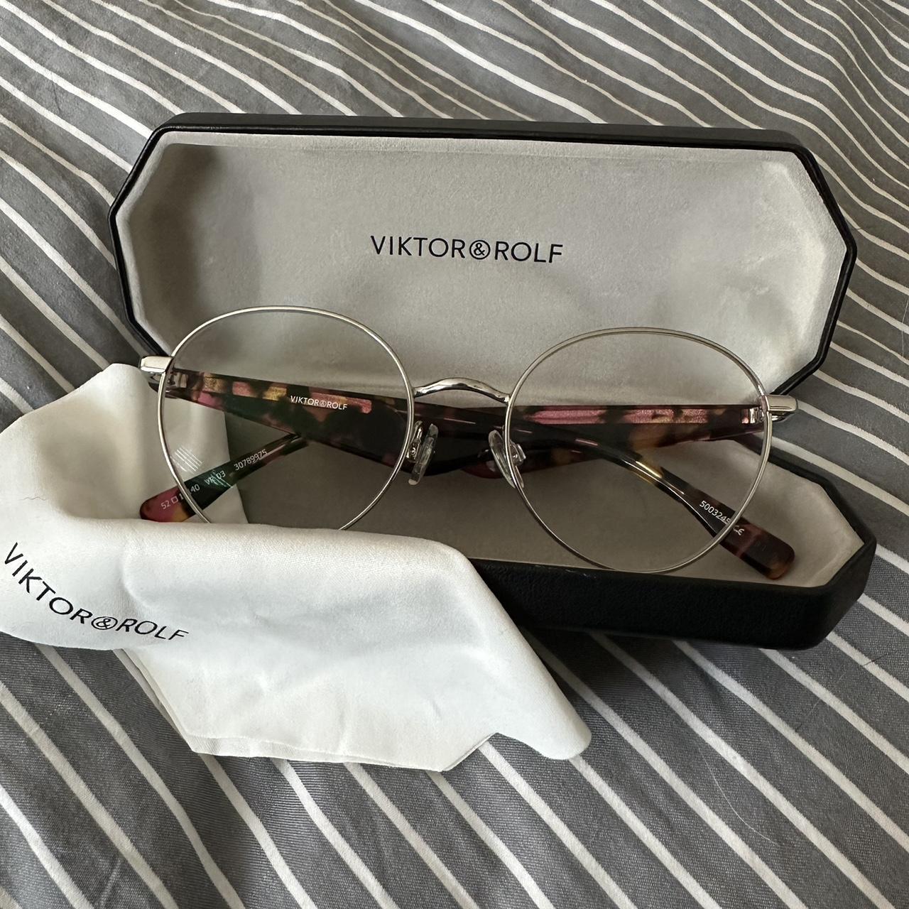 Viktor & Rolf vision glasses Colour silver and... - Depop